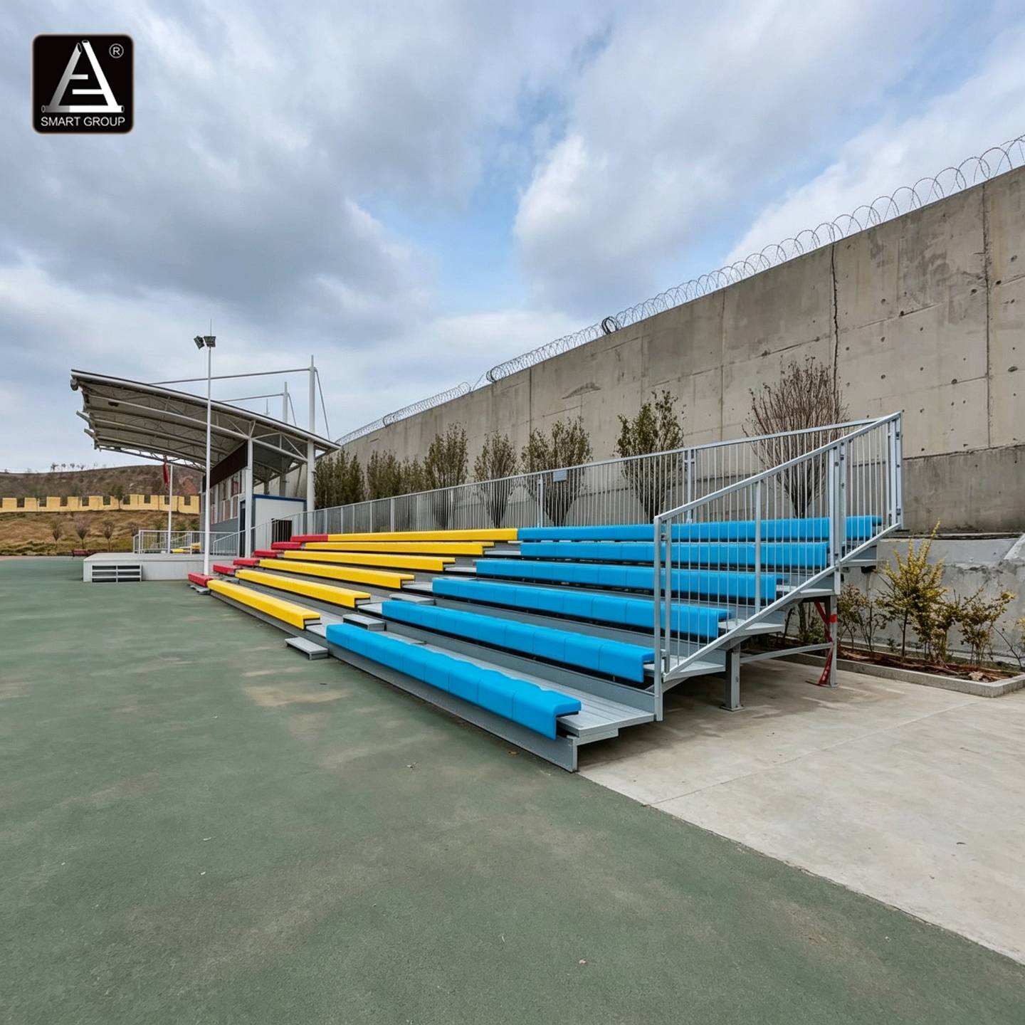Aluminum Alloy Grandstand Project at Xinjiang Arts University Aluminum Alloy Grandstand Project at Xinjiang Arts University