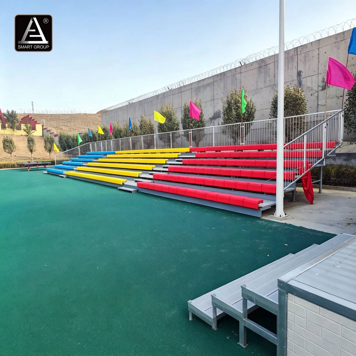 Aluminum Alloy Grandstand Project at Xinjiang Arts University Aluminum Alloy Grandstand Project at Xinjiang Arts University