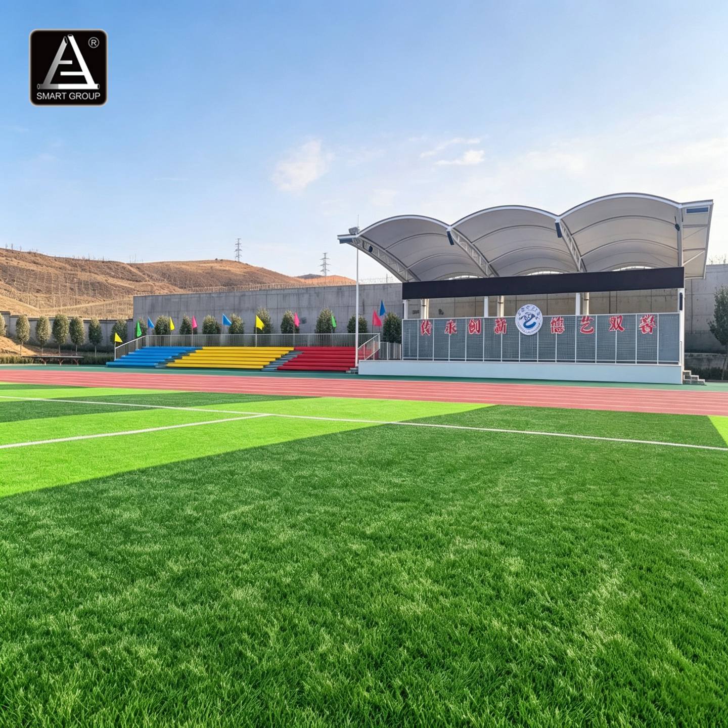 Aluminum Alloy Grandstand Project at Xinjiang Arts University Aluminum Alloy Grandstand Project at Xinjiang Arts University