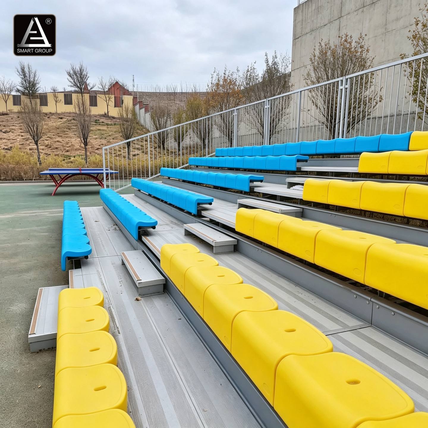 Aluminum Alloy Grandstand Project at Xinjiang Arts University Aluminum Alloy Grandstand Project at Xinjiang Arts University