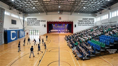 How To Choose Seating For Multi-Functional School Gyms? Retractable Bleachers Vs. Fixed Seating D...