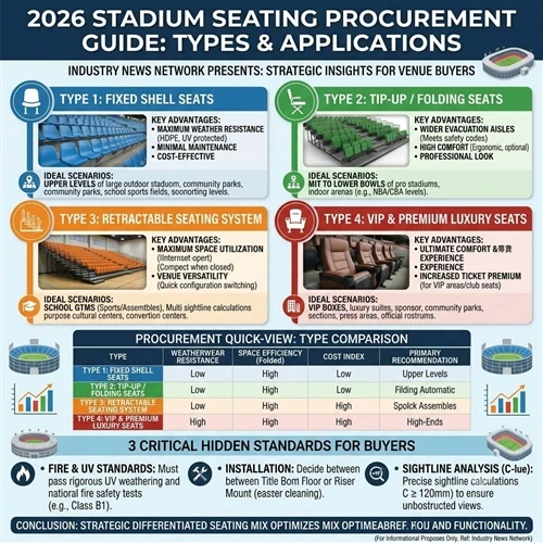 What Types Of Stadium Seating Are Commonly Used? And What Are Their Applications?