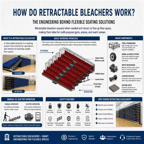 How Do Retractable Bleachers Work? Understanding The Engineering Behind Modern Seating Systems