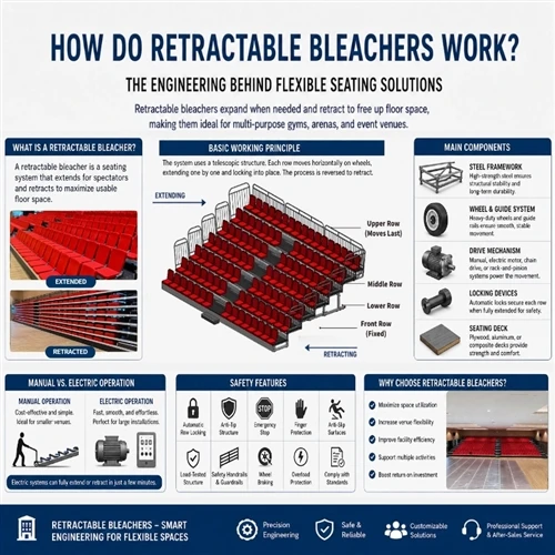 How Do Retractable Bleachers Work? Understanding The Engineering Behind Moder...