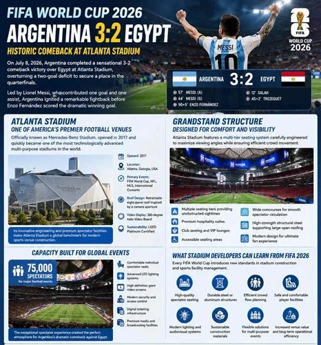 Argentina's Incredible Comeback At Atlanta Stadium: A World-Class Venue Built For Historic FIFA 2...