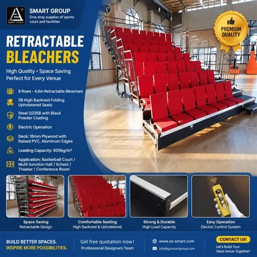 Retractable Bleacher Seating: A Flexible Solution For Modern Sports Facilities
