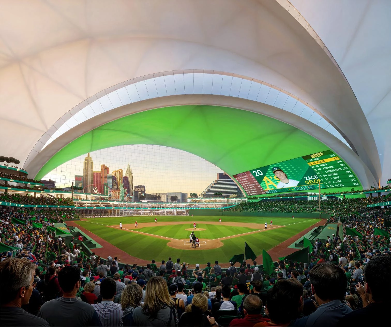 BIG + HNTB Advance the Las Vegas A's Ballpark Project: New Opportunities for Stadium Structures and Grandstand Systems BIG + HNTB Advance the Las Vegas A's Ballpark Project: New Opportunities for Stadium Structures and Grandstand Systems