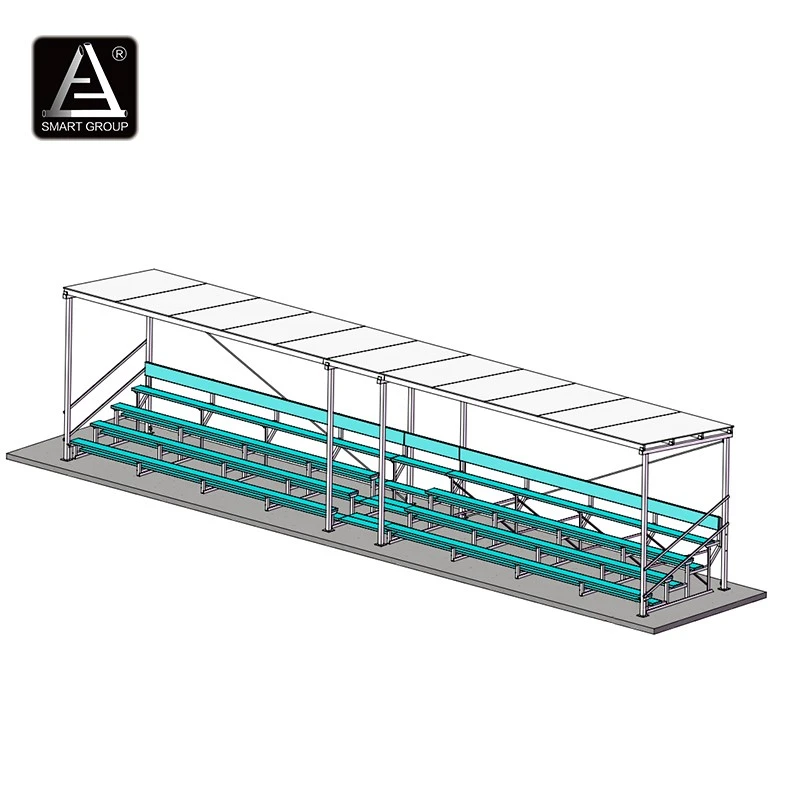 Aluminum Bleacher with Steel Structure Canopy Aluminum Bleacher with Steel Structure Canopy