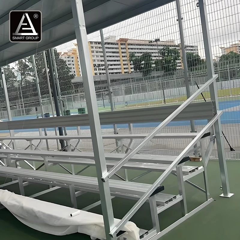 Aluminum Bleacher with Steel Structure Canopy Aluminum Bleacher with Steel Structure Canopy
