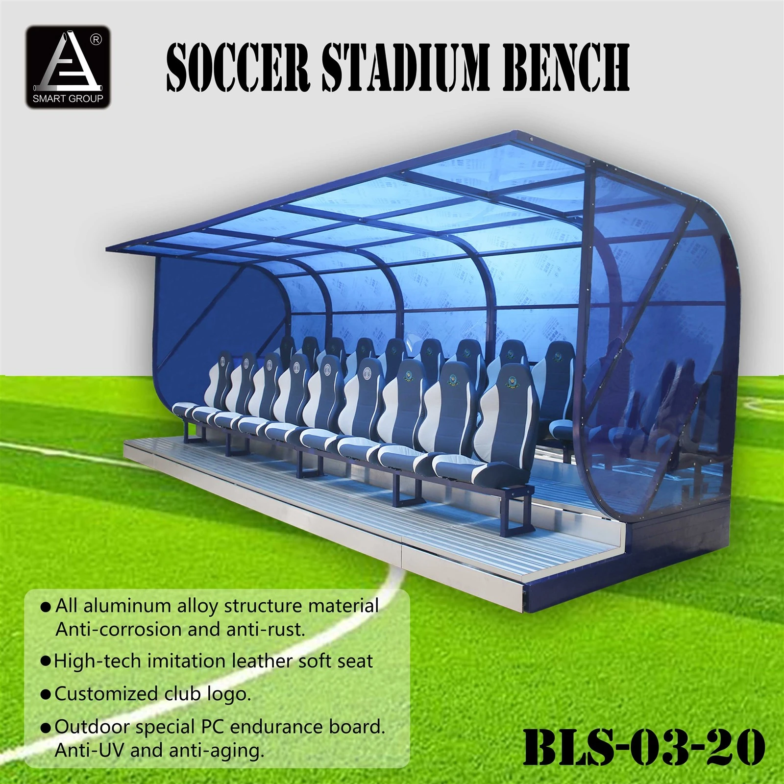 Aluminum Substitute Bench for Football Players Aluminum Substitute Bench for Football Players