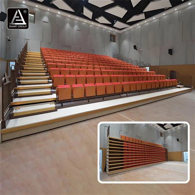 Rear-Mounted Telescopic Bleacher Grandstand Seating Retractable Seating Systems Solutions