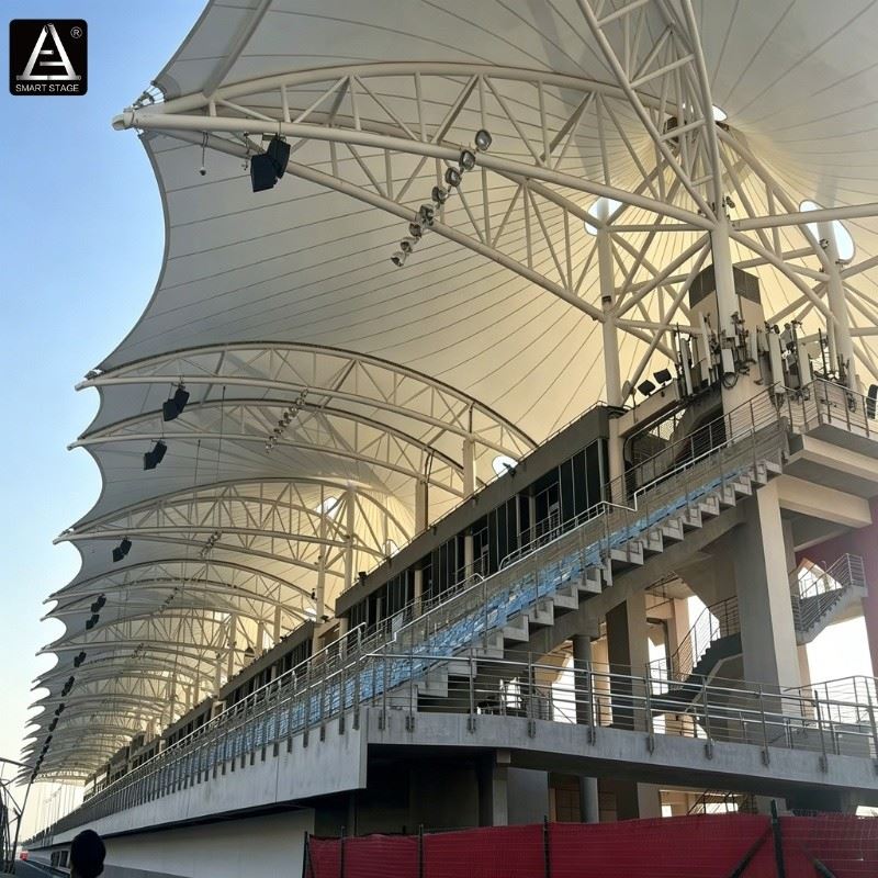 Steel Grandstand With Membrane Roof System best