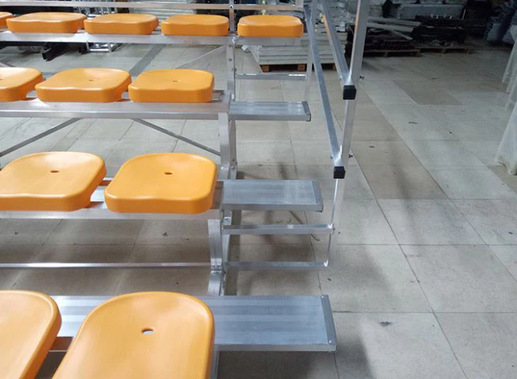Aluminum Bleacher With Handrails