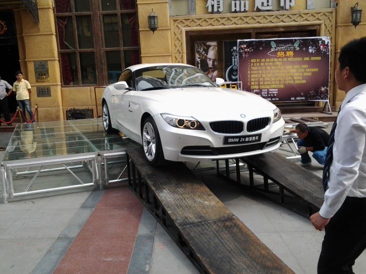 Aluminum Frame Adjustable Glass Stage