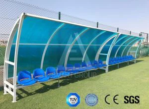 Aluminium Bleachers Seating with Roof Cover