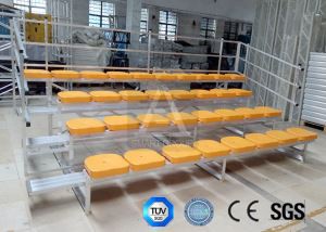 Portable Aluminum Bleacher Seats With Low Backrest
