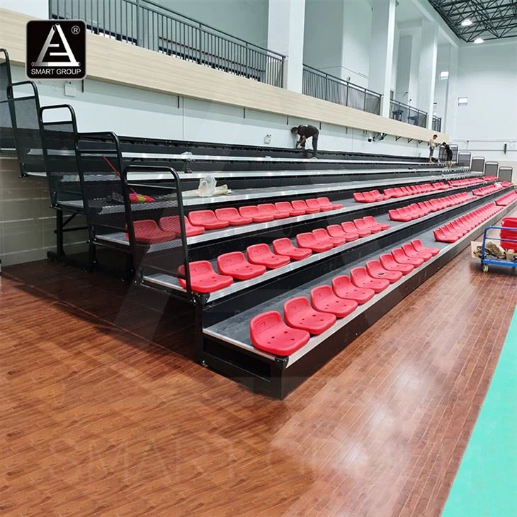 Retractable Seating System Telescopic Bleacher Seating
