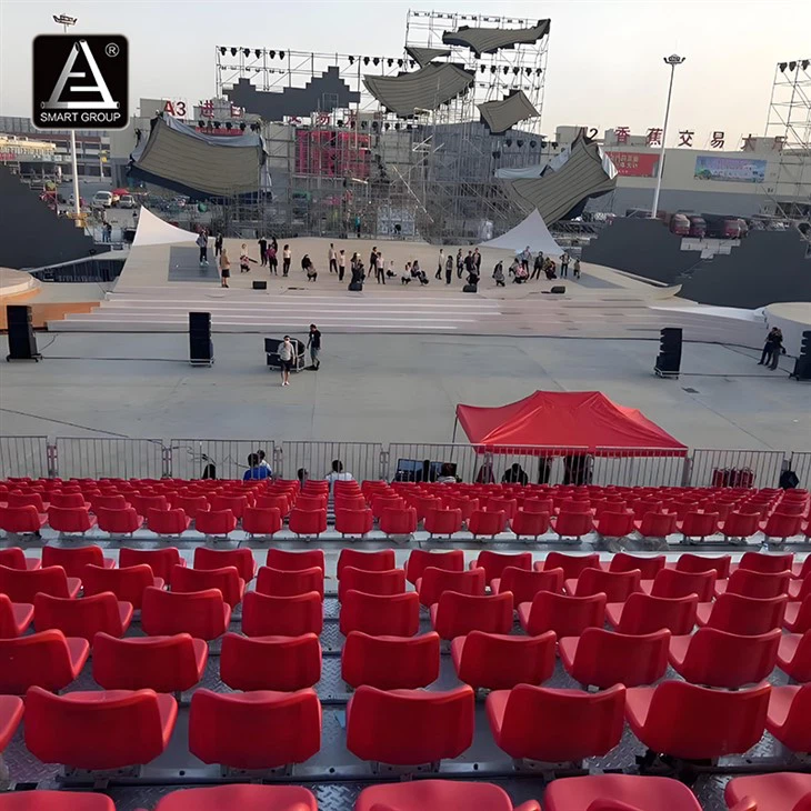 Outdoor Modular Steel Scaffold Audience Grandstand Tribune