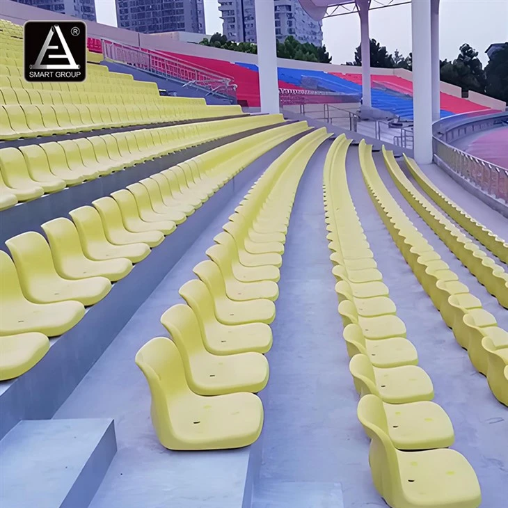 Medium Backrest HDPE Stadium Seats for Outdoor Football Stadiums factory